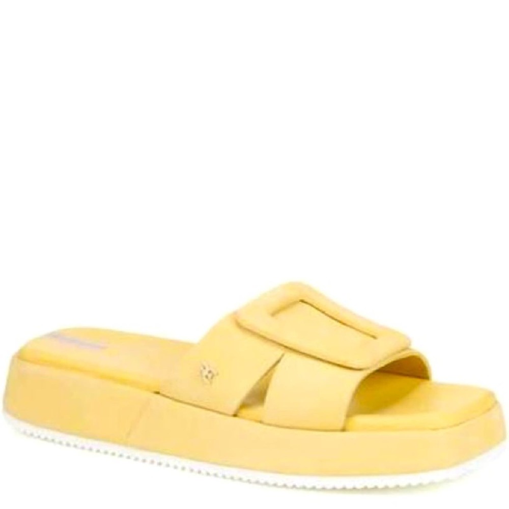 Sam Edelman New York, Wendy Sandals, Pale Yellow, Leather Upper, SZ 37, NWT
